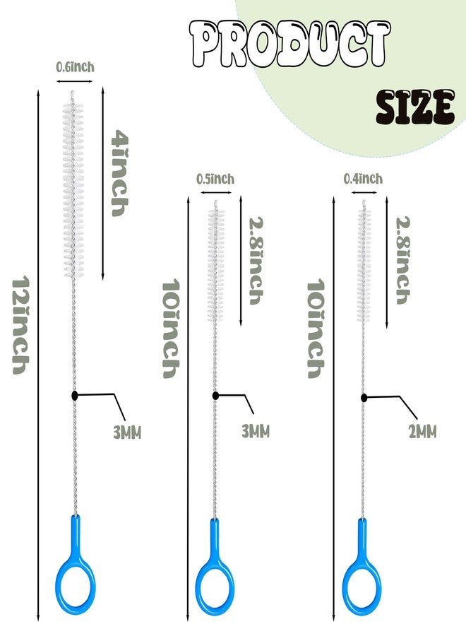 CIDYAUST Straw Cleaner Brush,Extra Long Straw Cleaning Brushes with Nylon Bristles,Straw Brush Cleaner for Reusable Straws, Baby Bottles, Tumblers, Sippy Cups and Narrow Tube. - Image 2